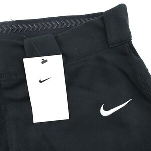 NEW Nike Womens Black Baseball Softball Pants Dri-FIT Knee‎ Length Size Large